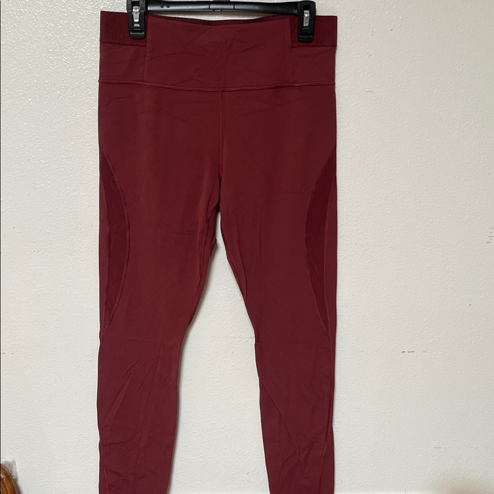 Athleta Burgundy Leggings